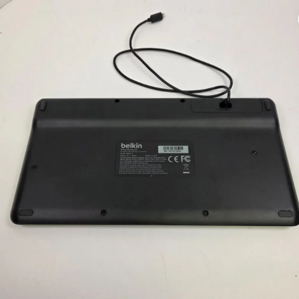 Belkin Wired Keyboard for iPad with Lighting Connector - Black - B2B124
